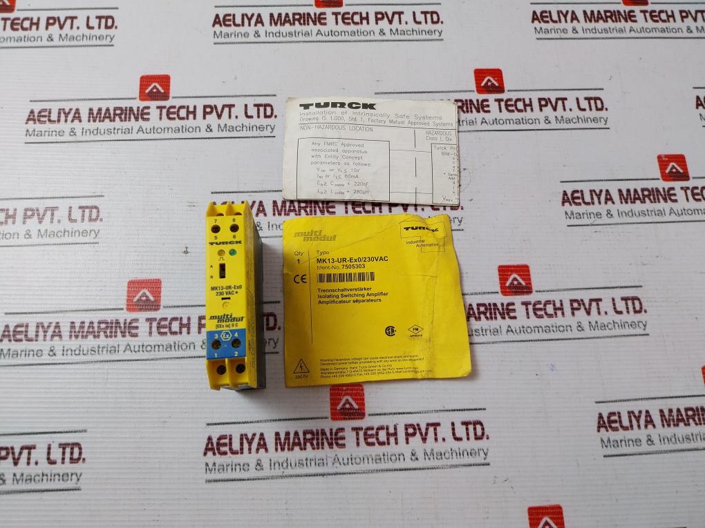 Turck Mk13-ur-ex0/230Vac Isolating Switching Amplifier 7505303