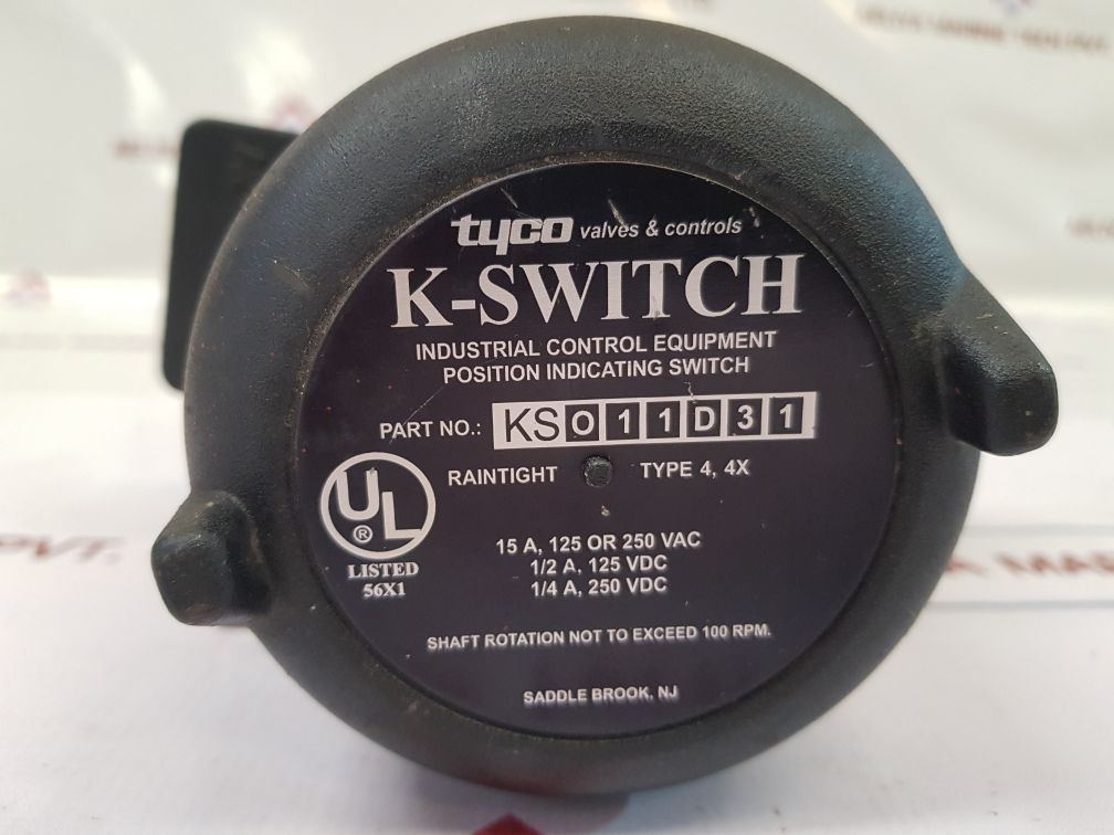 Tyco Ks011D31 Industrial Control Equipment Position Indicating Switch ...