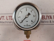 Ulstein 0-6 Bar Pressure Gauge 80 Mm Dia