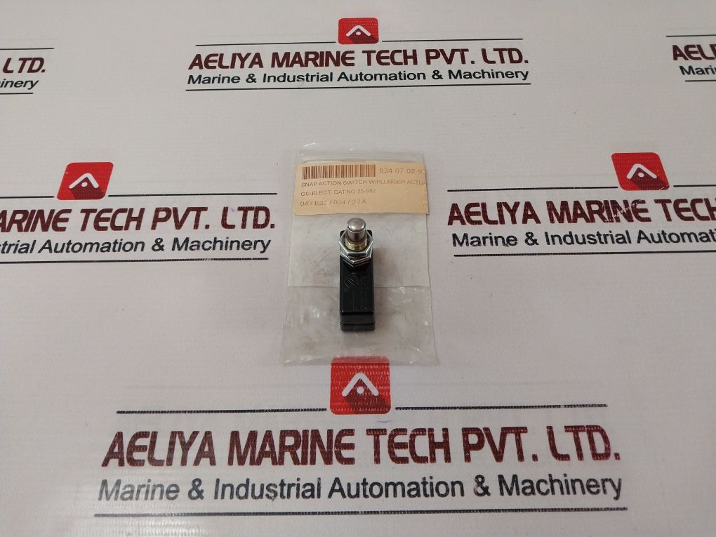 Unimax Hb02594 Snap Action Switch W/Plunger Actuator 20A 480Vac