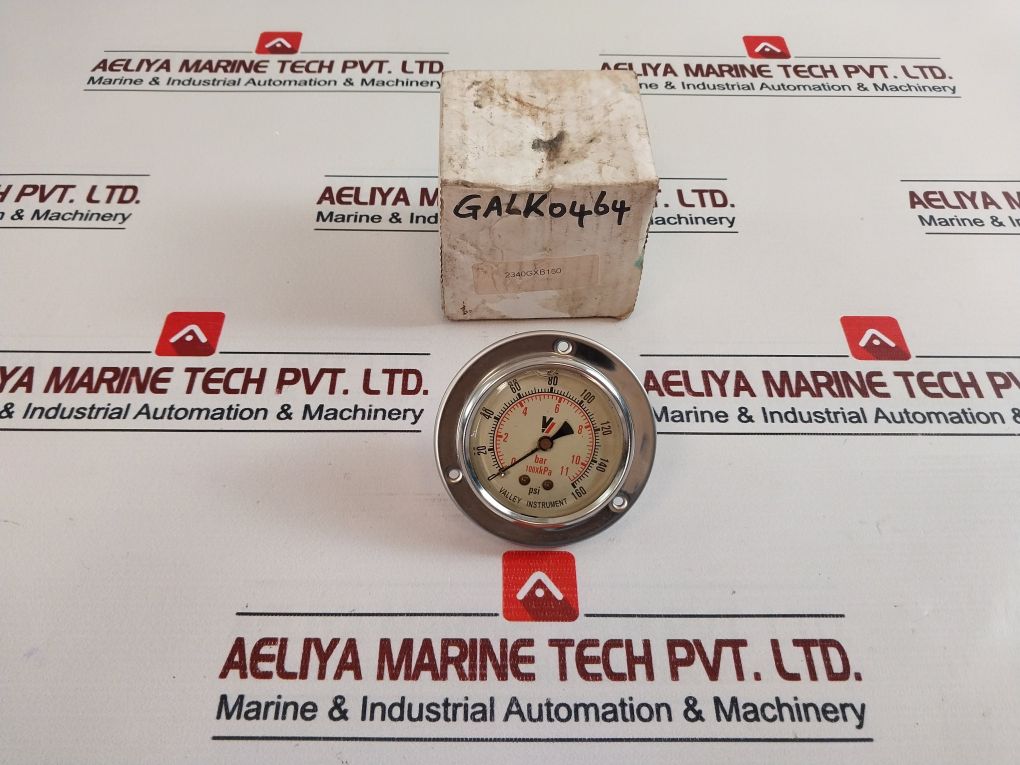 Valley Instrument 0-160 Psi Pressure Dry Gauge 0-11 Bar – Aeliya Marine