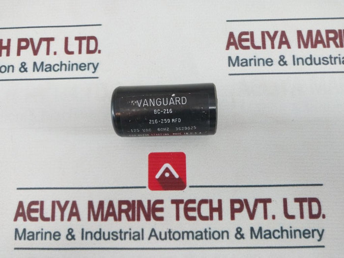 Vanguard Bc-216 Start Capacitor 216-259 Mfd 125 Vac 60Hz