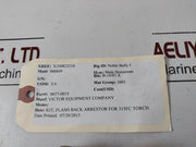 Vec 0657-0035 Flash Back Arrestor