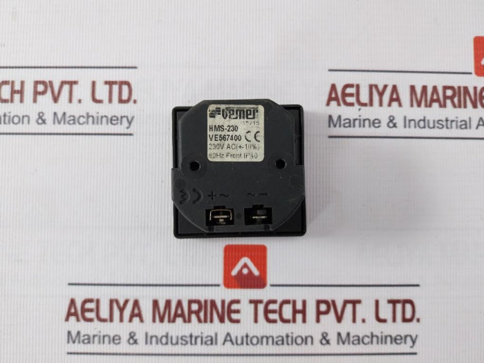 Vemer Hms-230 Panel-mounted Hour Meter230Vac (+-10%) 60Hz Ve567400