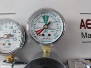 Victor Vmg-15Sy Medical Oxygen Regulator Dual Gauge