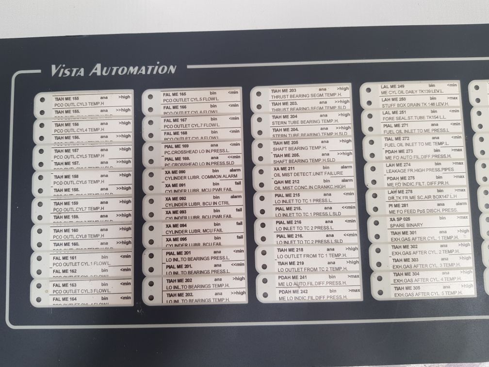 Vista Automation A205.3 Sub Dad Data Acquisition Display
