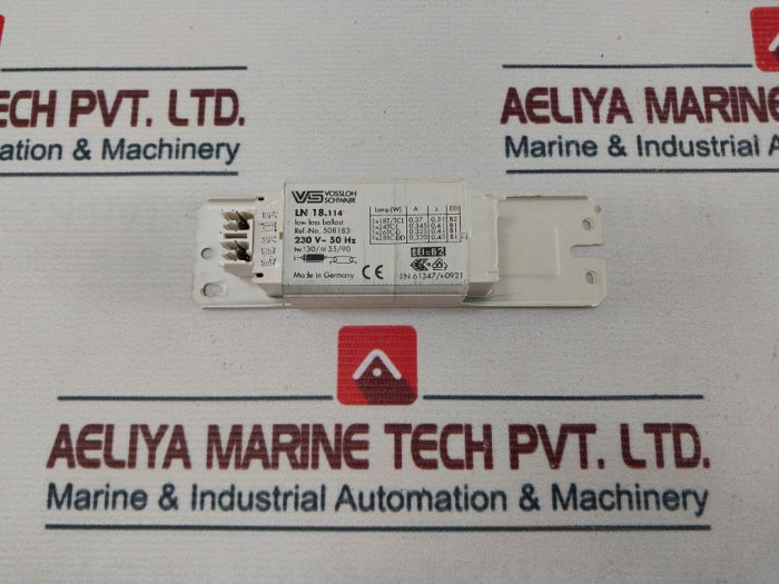 Vossloh Schwabe Ln 18.114 Low Loss Ballast 230 V~ 50 Hz