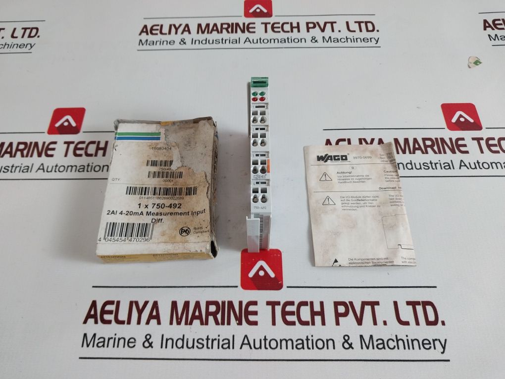 Wago 750-492 2-channel Analog Input Module 16080404----04