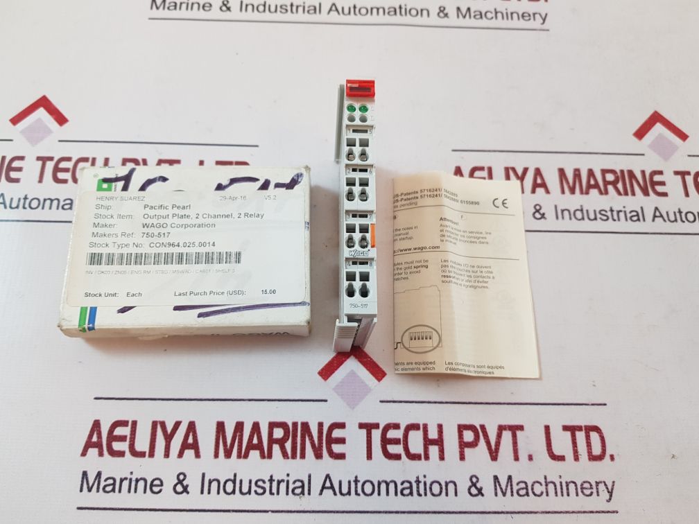 Wago 750-517 output module 230v ac 1,0a