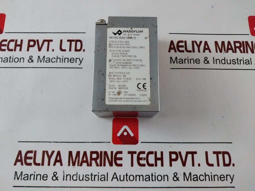 Wandfluh Mky45/18X60-g24/L15 Solenoid Valve 149101024