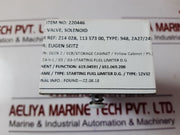 Wartsila 118.156.024N Solenoid Valve