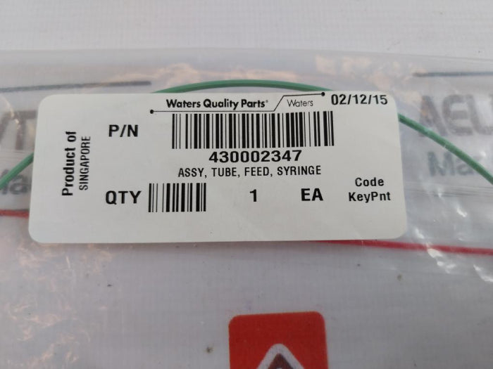 Waters 430002347 Assy Tube Feed Syringe