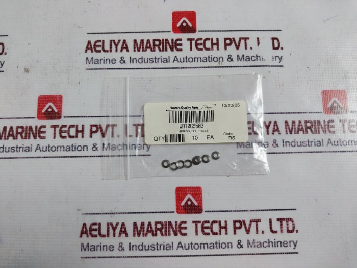 Waters Wat069502 Buffer Seal Kit W/ Kalrez Plunger Seal,Belleville Spring,Support Ring