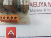 Weidmuller P7045 Shutdown Pc Board Schrack 10A/250Vac 3 Relay Module 5A