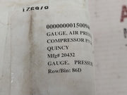Weiss 0-200 Psi Pressure Gauge Back Panel Mount