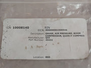 Weiss 0-200 Psi Pressure Gauge Back Panel Mount