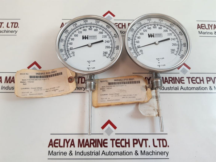 Weiss Instruments Cr5034E Thermometer 10-290°C²° Subd 50-550°F⁵° Subd