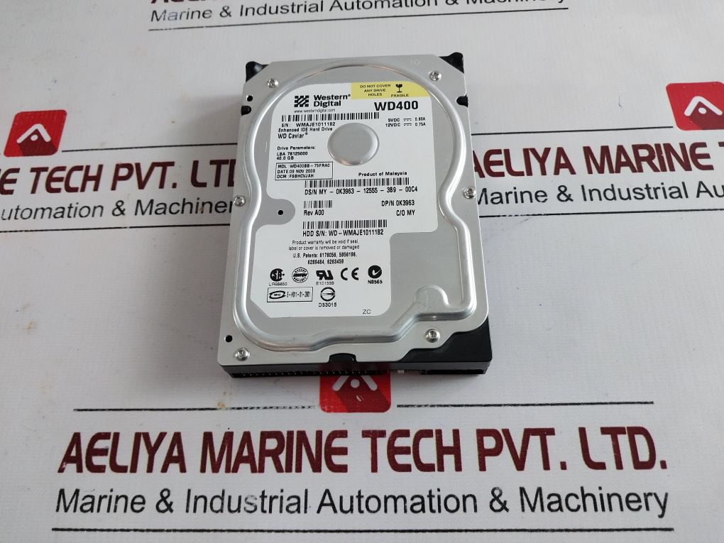 Western Digital Wd400 Hard Drive Wd400Bb-75Fra0