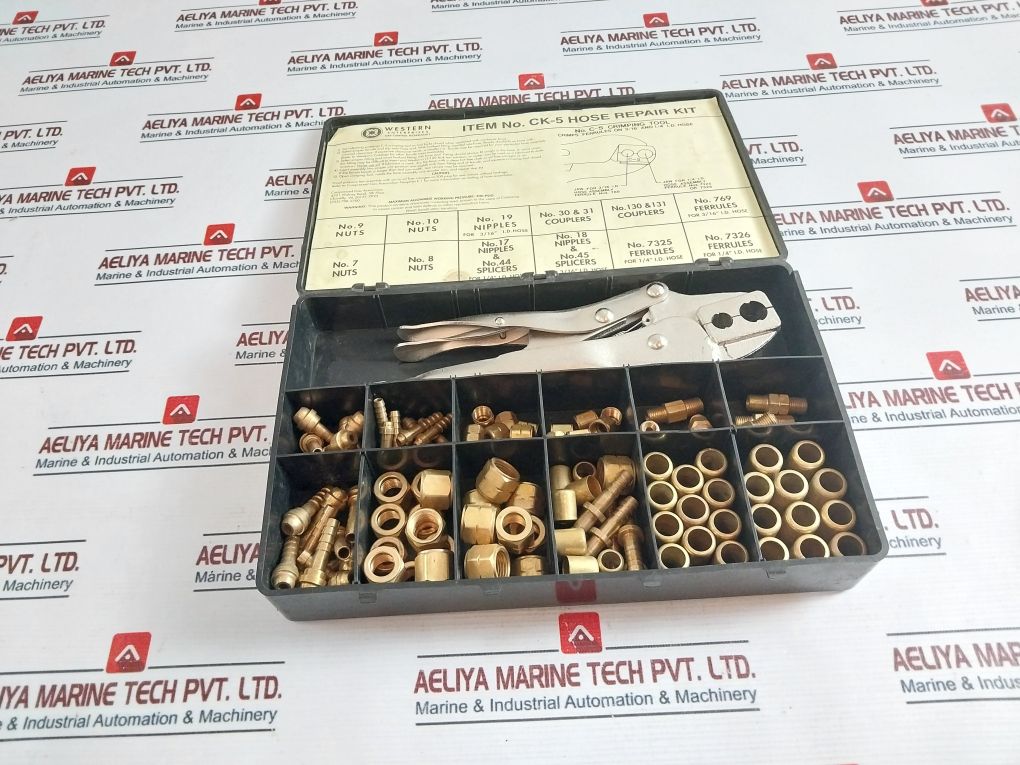 Western Enterprises Ck-5 Hose Repair And Assembly Kit Crimping Tool Set