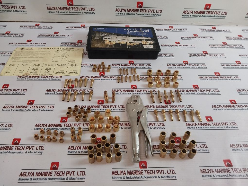 Western Enterprises Ck-5 Hose Repair And Assembly Kit Crimping Tool Set