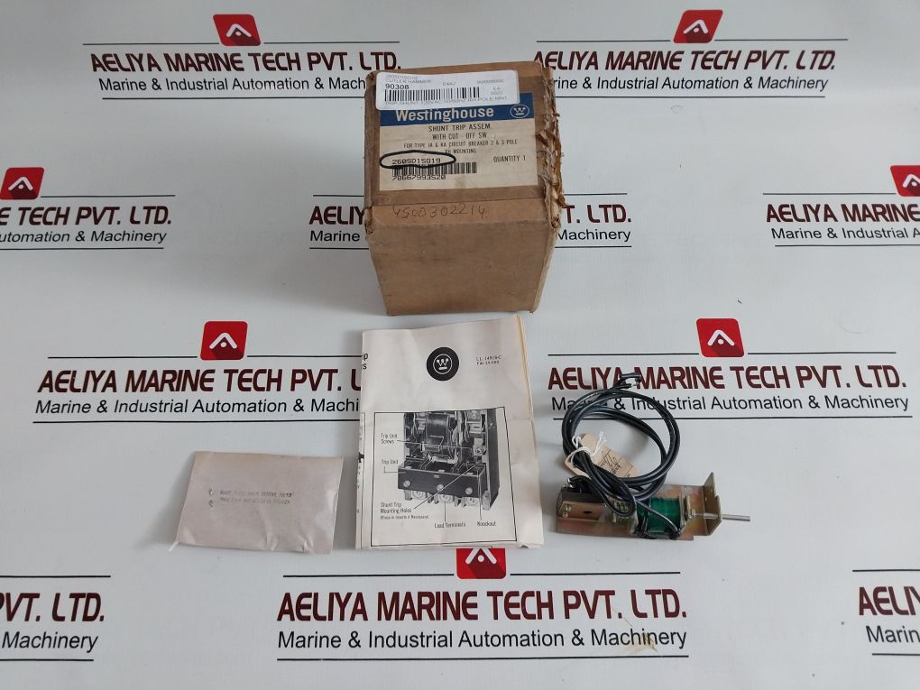 Westinghouse 2605D15G19 Mounting Shunt Trip