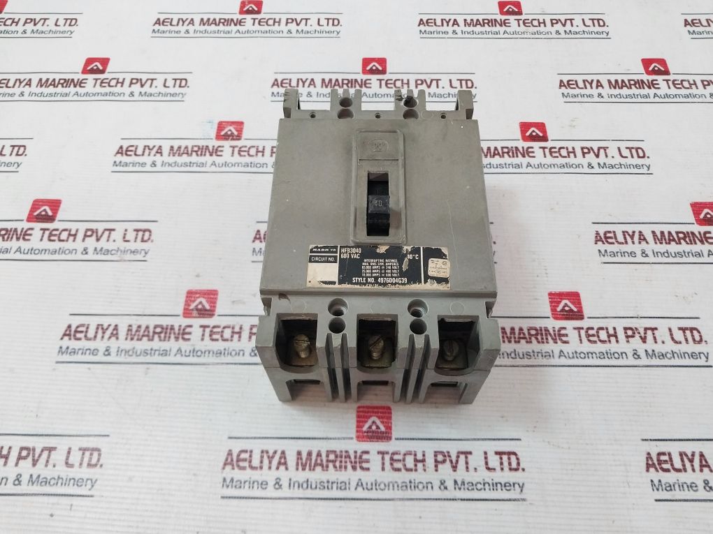 Westinghouse Hfb3040 Circuit Breaker 600V Ac 40A 3 Pole Unit