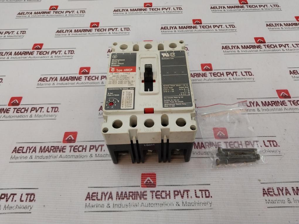 Westinghouse Hmcp150U4C Motor Circuit Protector