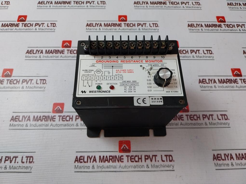 Westronics Sbag-202 Grounding Resistance Monitor Ac 170-270V 50/60Hz