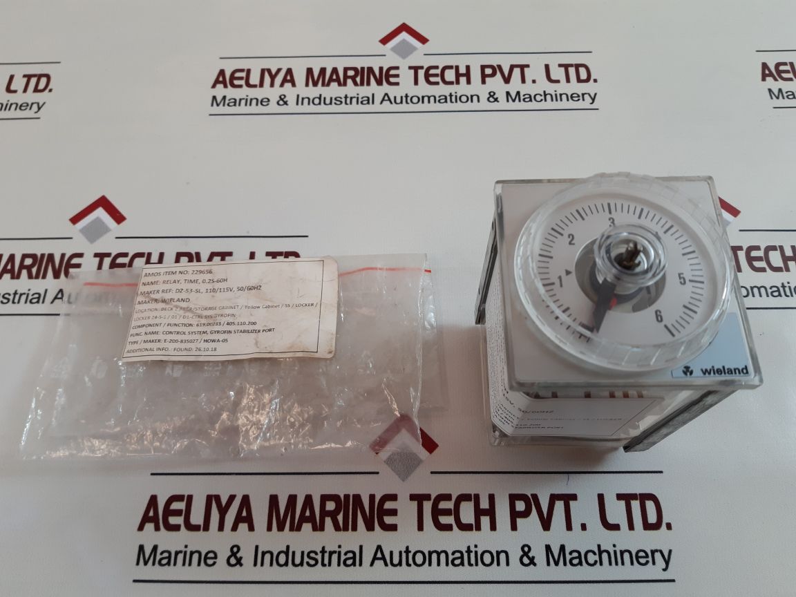 Wieland Dz 52-sl Timer Switch 0.2S- 60 H