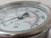 Wika 0-7500Psi/Kpa Pressure Gauge 232.53 2.5”