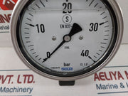 Wika En 837-1 Pressure Gauge 0-40 W/Out Flange 0-40Bar
