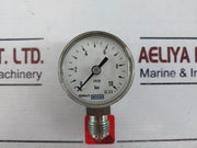 Wika 316 Ss 316 Stainless Steel, 0-10 Bar, 8970034465