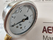 Wika En837-1 Cl. 1,6 Pressure Gauge 0-6 Bar