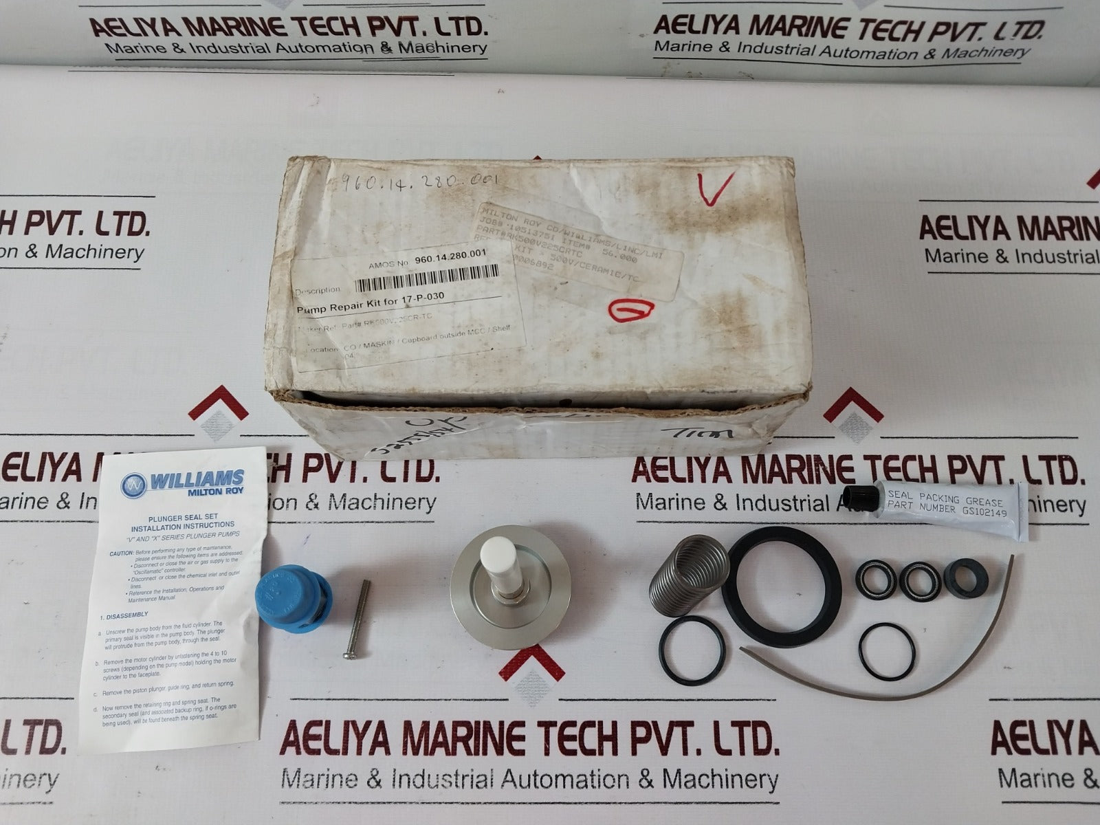 Williams Rk500V225Cr-tc Pump Repair Kit 500V/Ceramic/Tc
