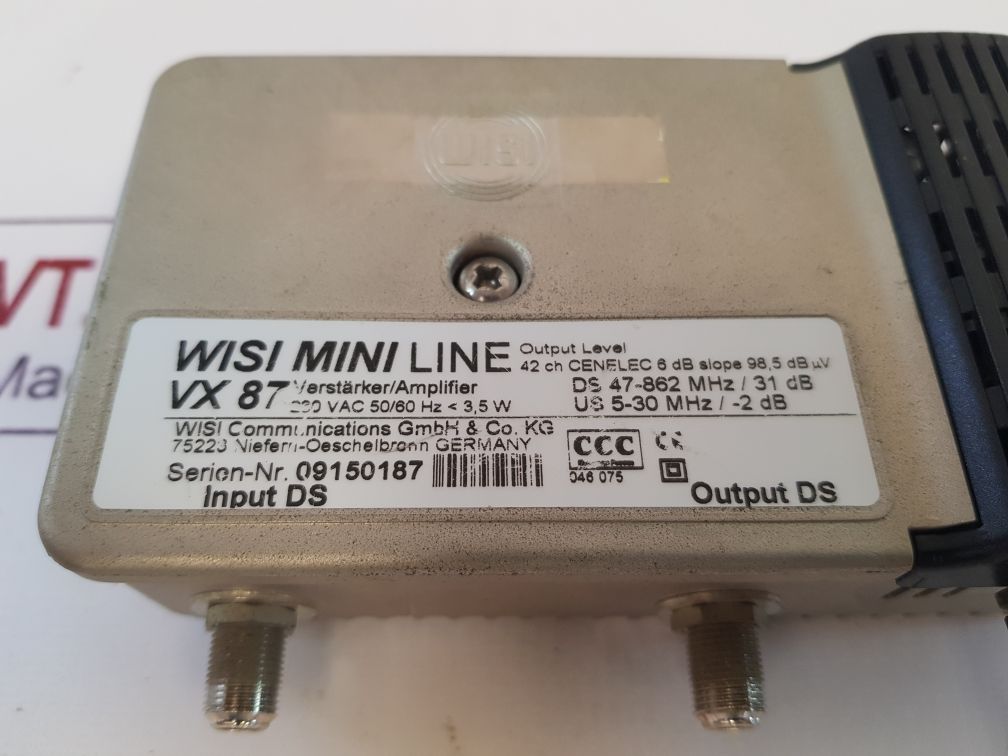 Wisi Mini Line Vx 87 Amplifier