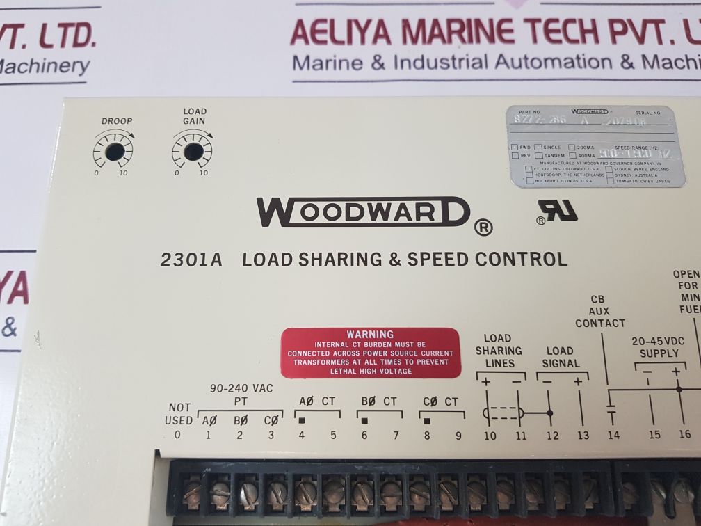 Woodward 2301A Load Sharing & Speed Control 8272-286