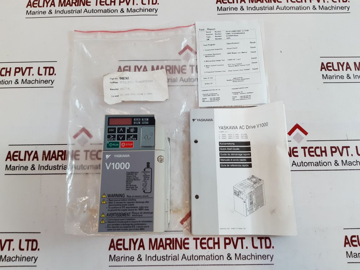 Yaskawa V1000 Ac Drive Cimr-vcba0003Baa