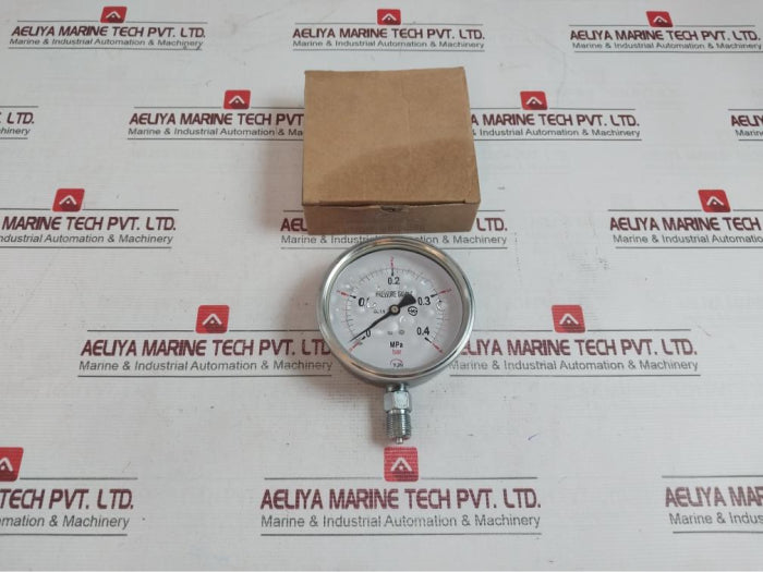 Yjn 0-4 Bar Liquid Filled Pressure Gauge Cl 1.5 0-0.4 Mpa