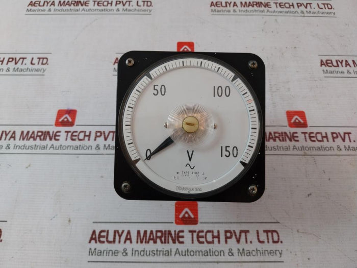 Yokogawa 2102 Ac Voltmeter 0-150V Class 1.5 Ap Rd-a 2600V
