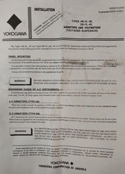 Yokogawa Ab-40 Volt Meter 0-5250 Volts Ac