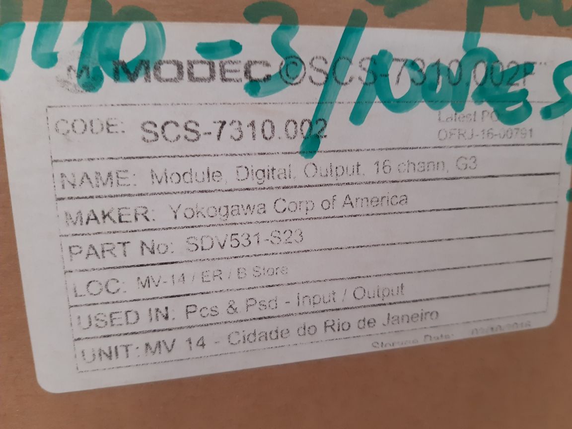 Yokogawa Sdv531-s23 S2 Digital Output Module Sdv531