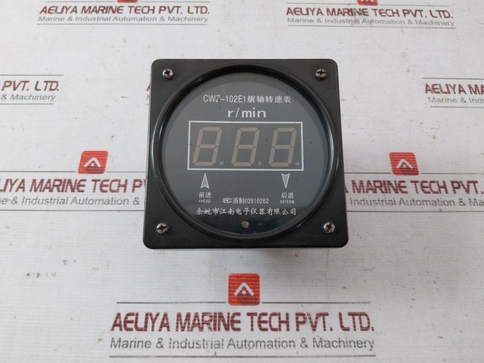 Yuyao Jiangnan Electronic Cwz-102E1 Stern Shaft Speed Meter 02810262 Dc24V