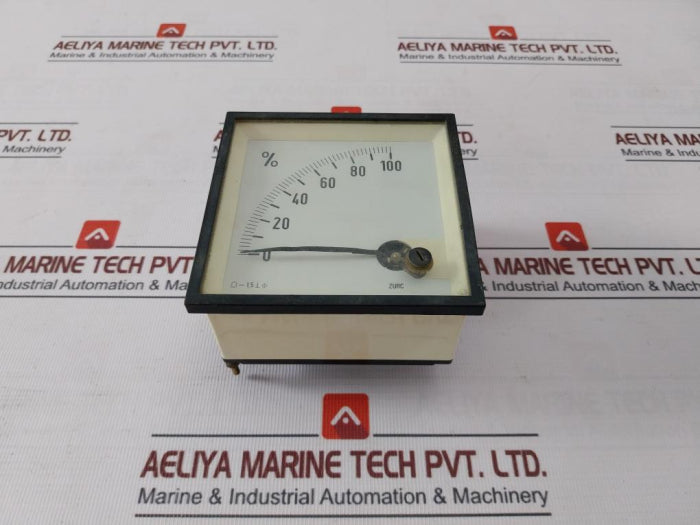 Zurc 0-100 Percentage Analog Indicator Meter